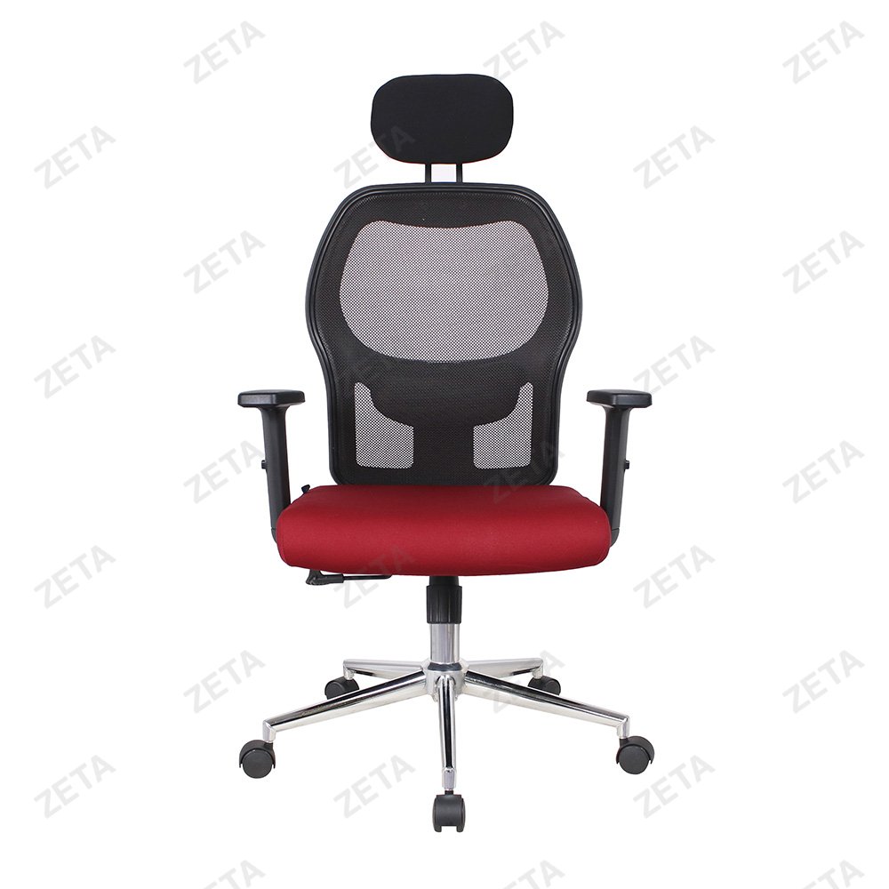 Кресло №SK-6005T (черное, красное сиденье) (ВИ) - изображение 2