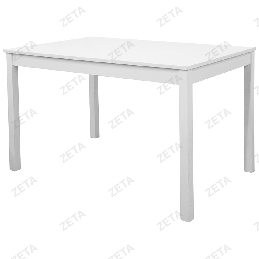 Столовый комплект от производителей IKEA: стол + 4 стула "Ladder Back" (белый) (ВИ) - изображение 2