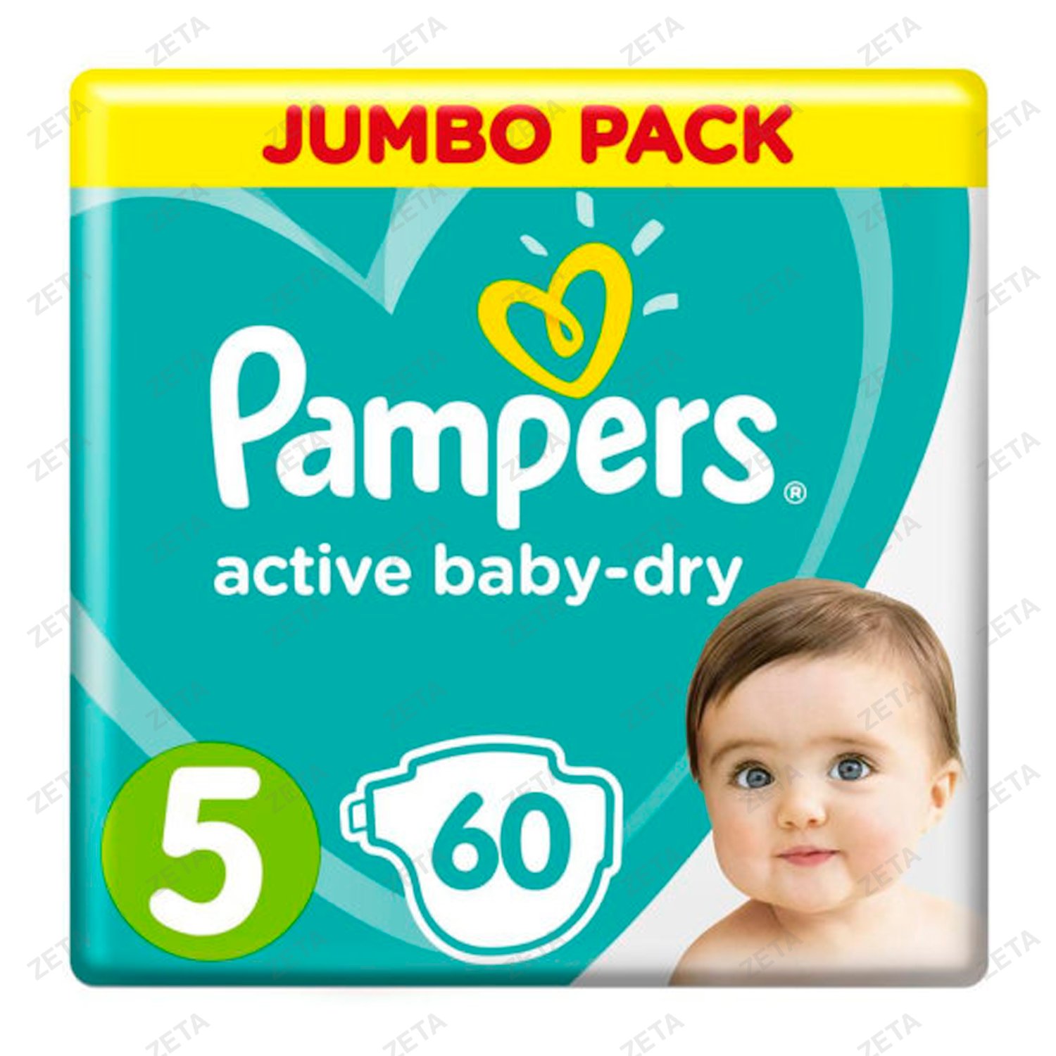 Подгузники Pampers Active Baby Junior Джамбо 60 шт.
