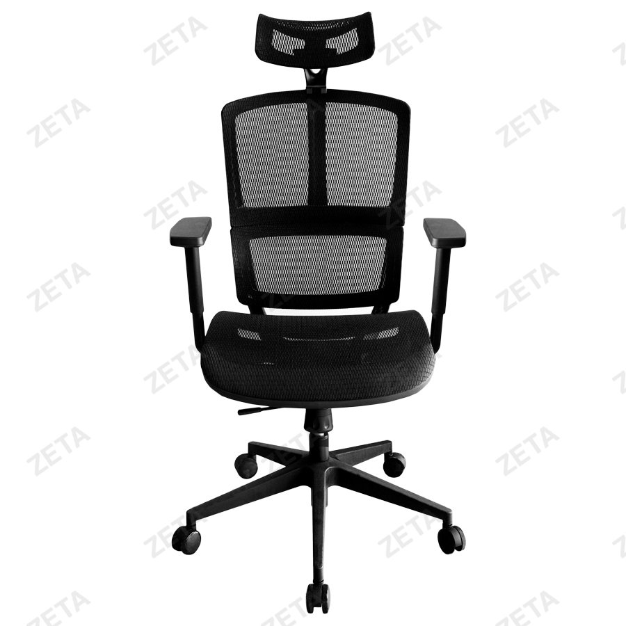 Кресло №YS-0917H-T(A+A) (чёрная сетка, крестовина пласт.) - изображение 2