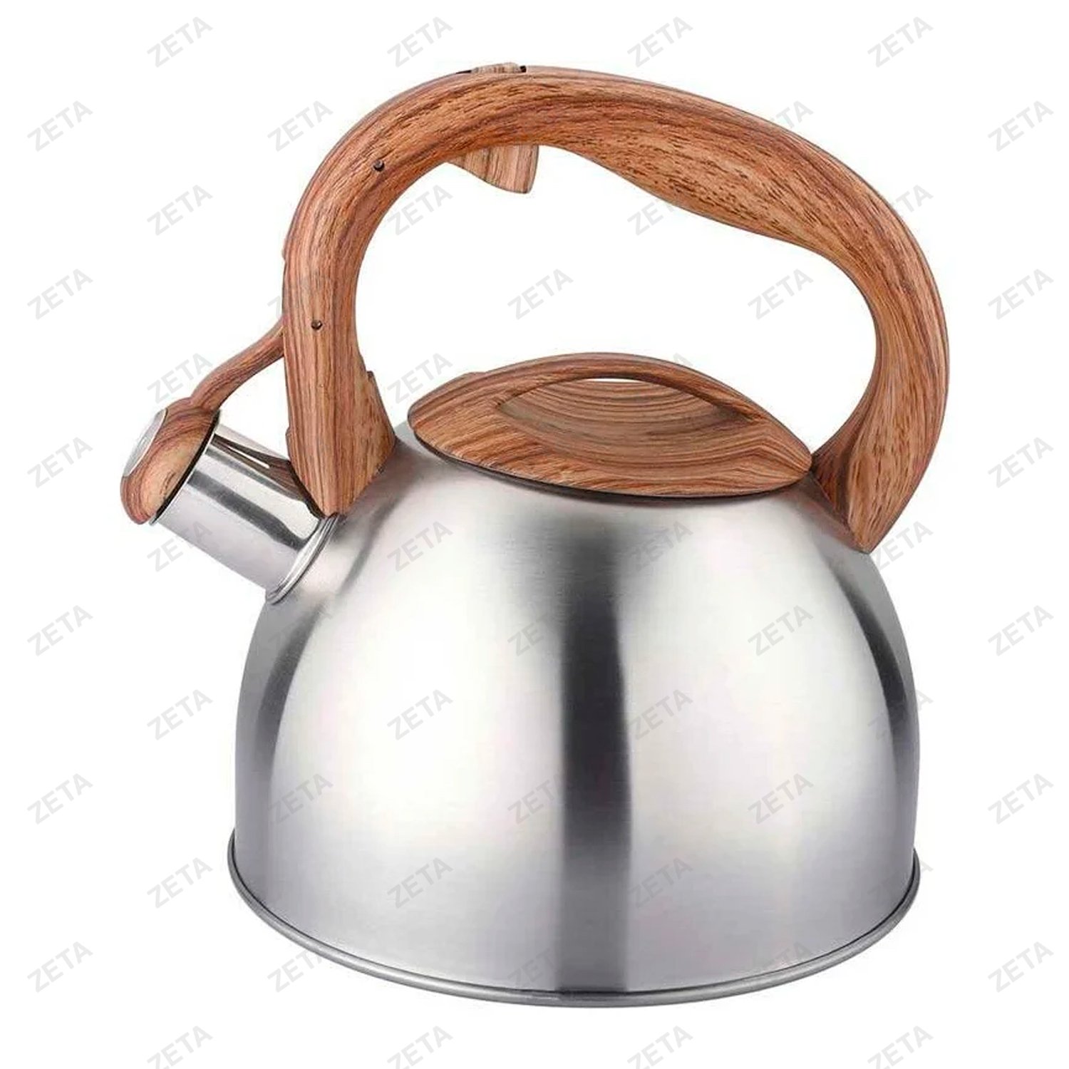 Чайник со свистком LKD-4125BR 2,5 л. серебристый/коричневый Appetite - изображение 1