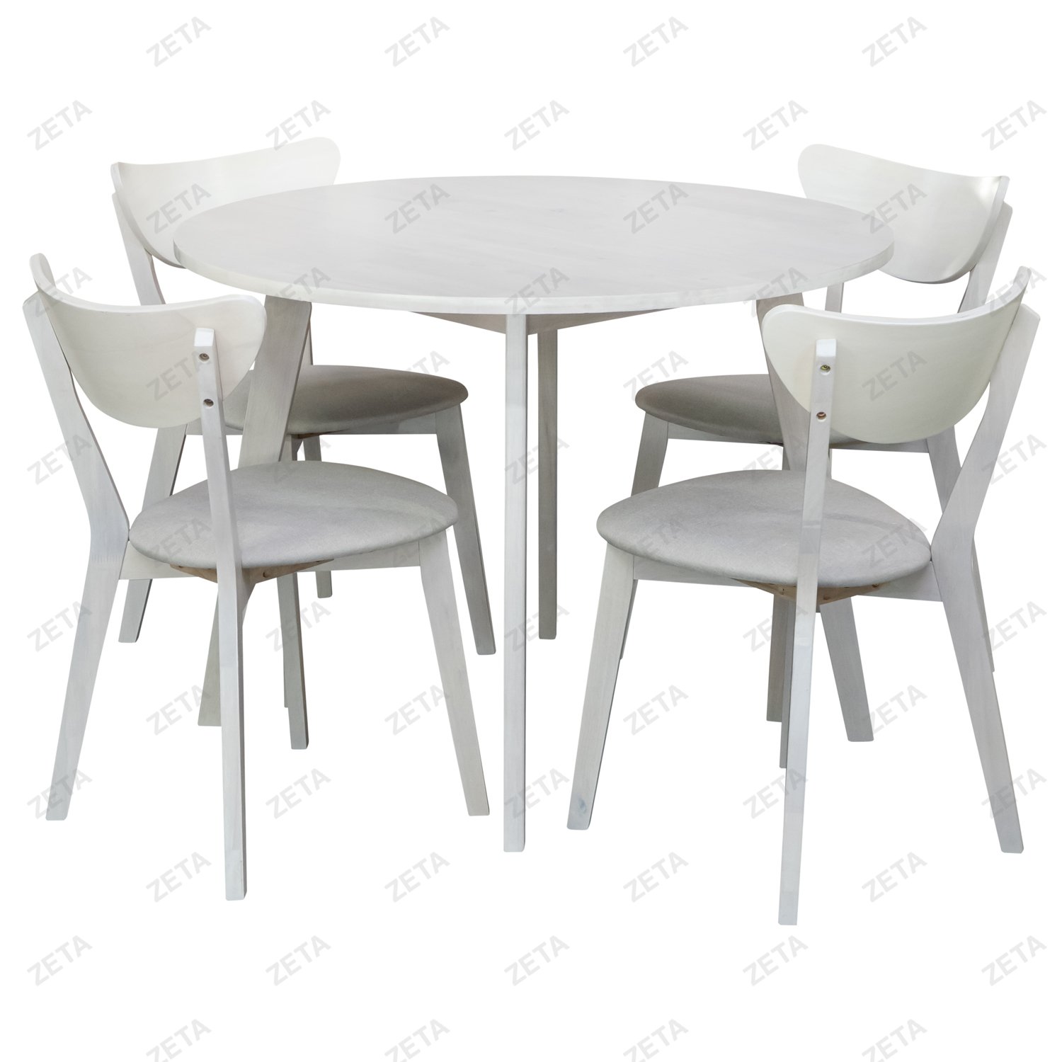 Комплект мебели: стол + 4 стула №RH7226T+RH371C (светло-бежевый) (Малайзия)