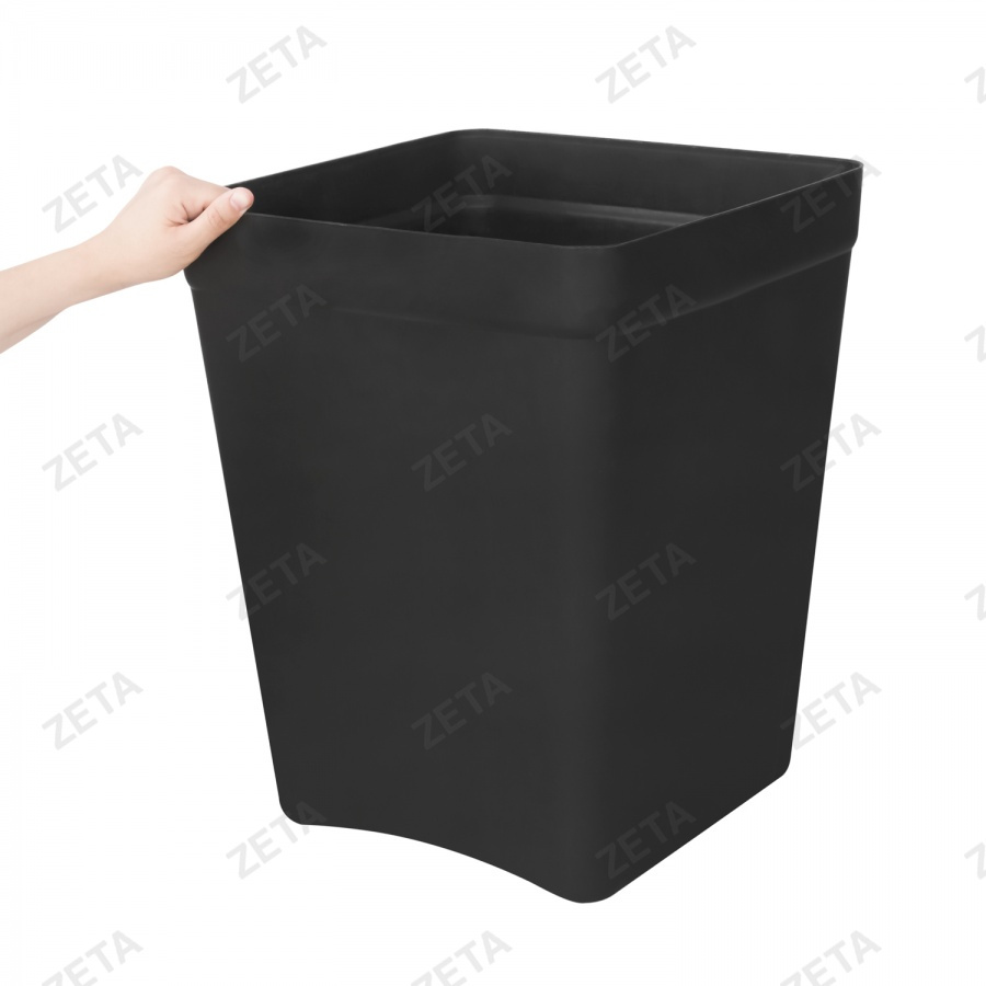 Ведро-табурет пластиковое, чёрное (40 л.) - изображение 3