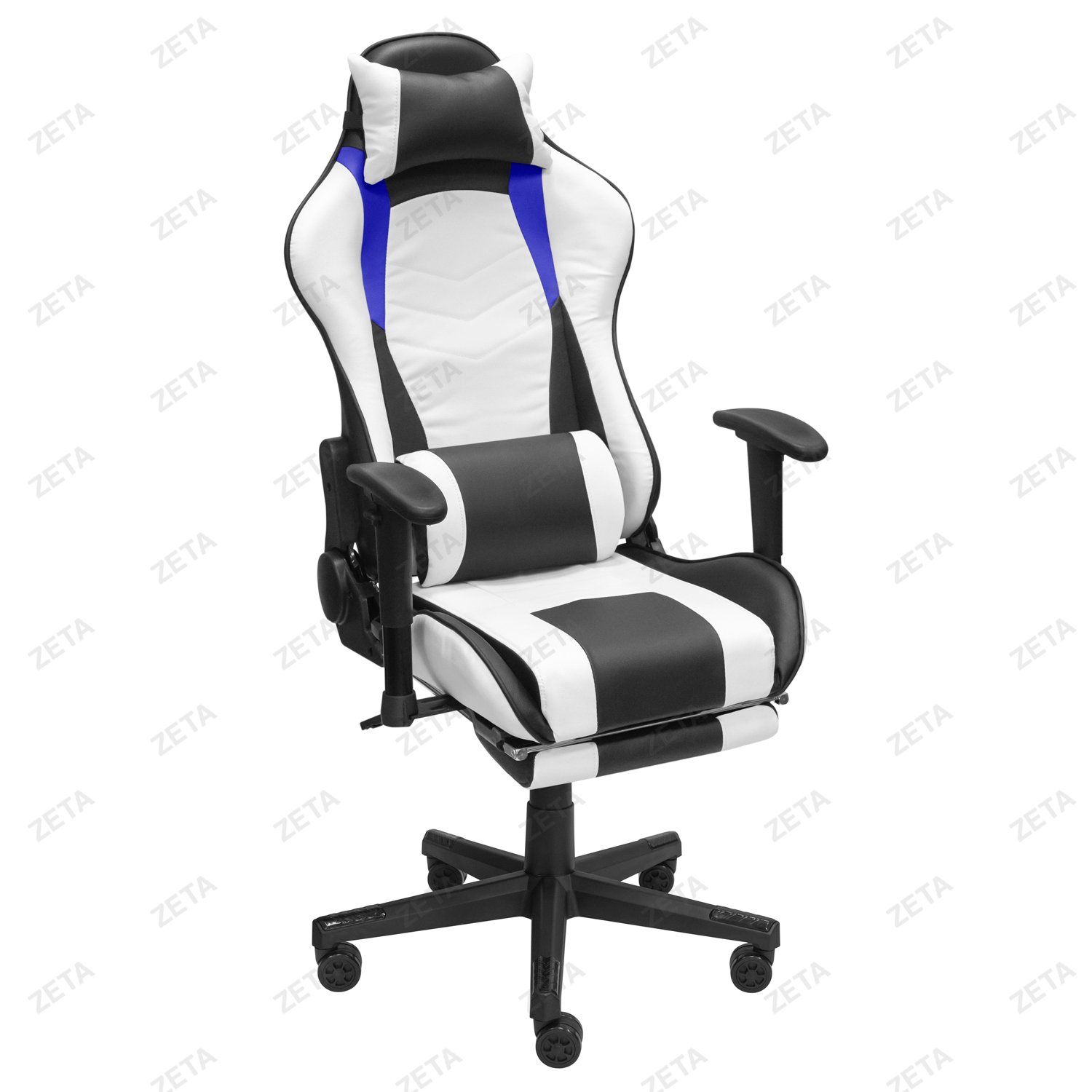 Кресло №GC-9 (чёрно-бело-синее)