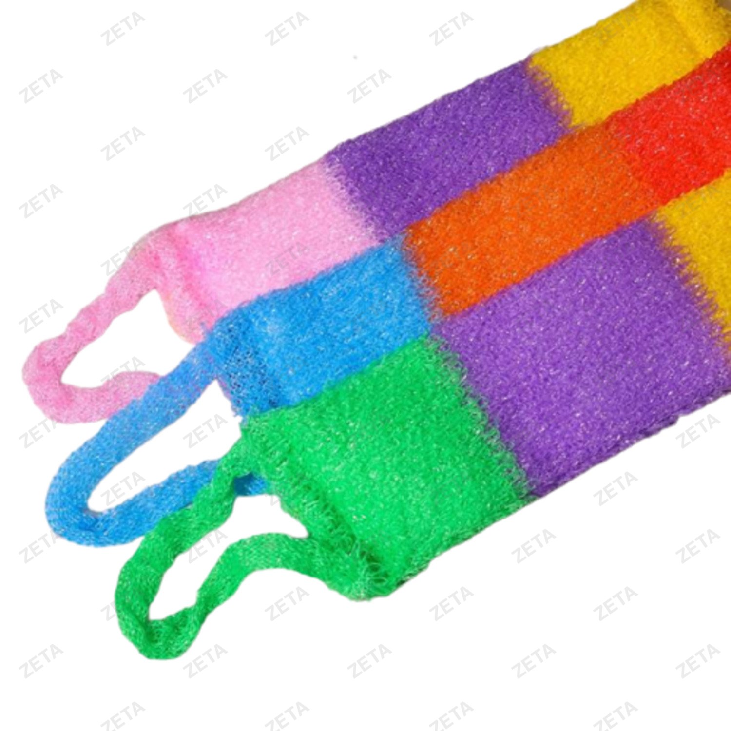 Мочалка 12 * 45 см. "Трехцветная" №1847140 (микс)