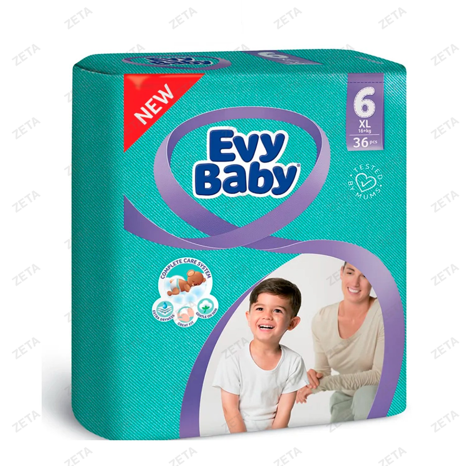Подгузники Evy Baby 36 шт "XL Jumbo 6+" - изображение 1