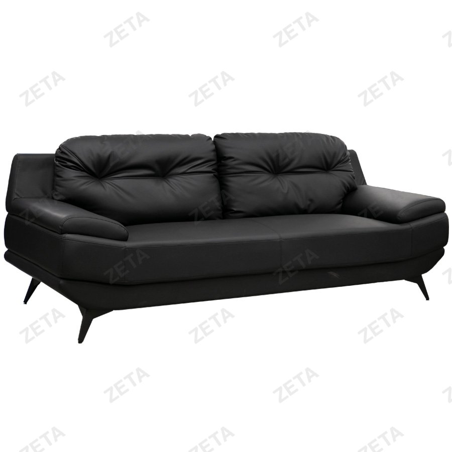 Диван офисный "3" №SF-061 (700*2150*780 мм) (чёрный) (ВИ)