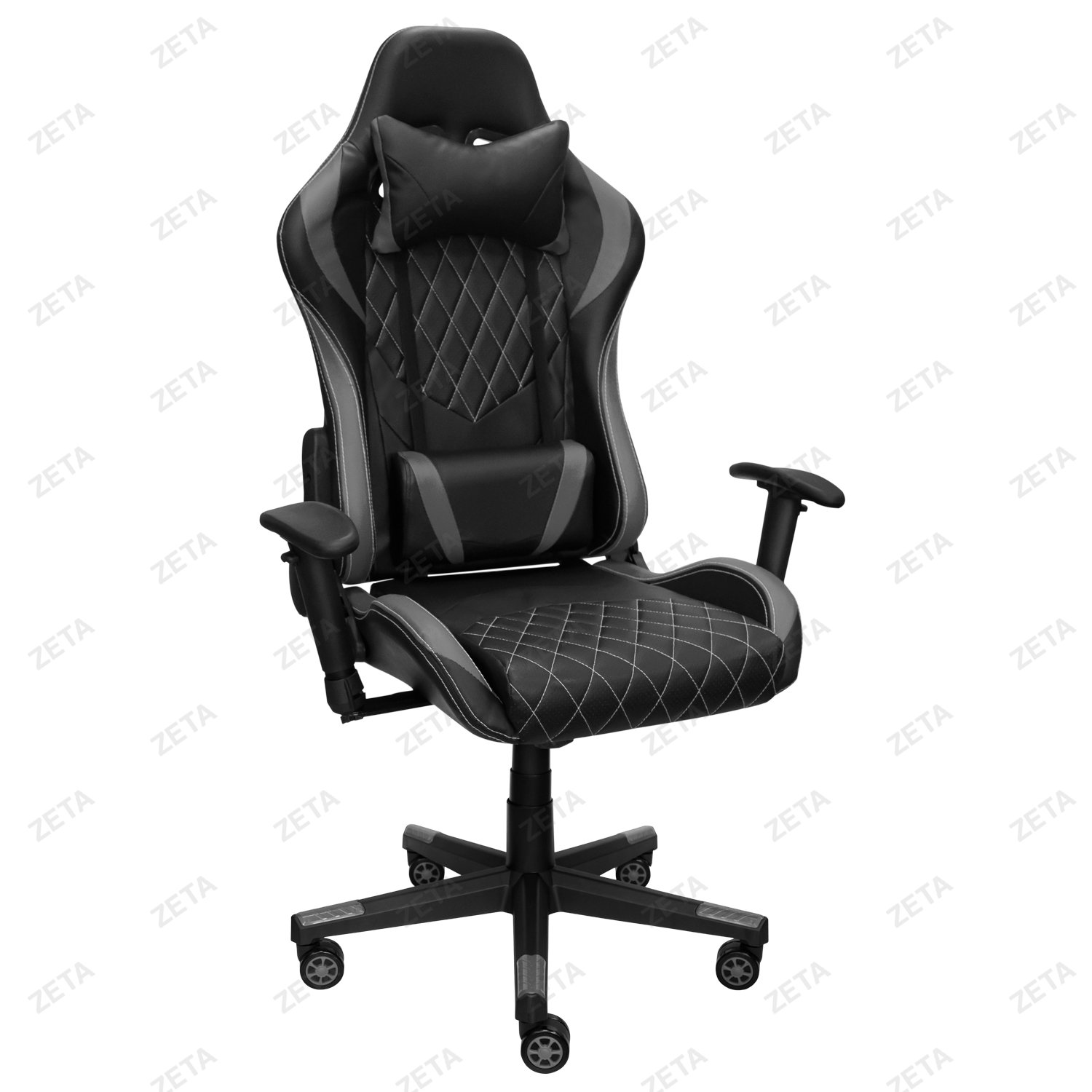 Кресло №GC-4 (чёрно-cерое) - изображение 1