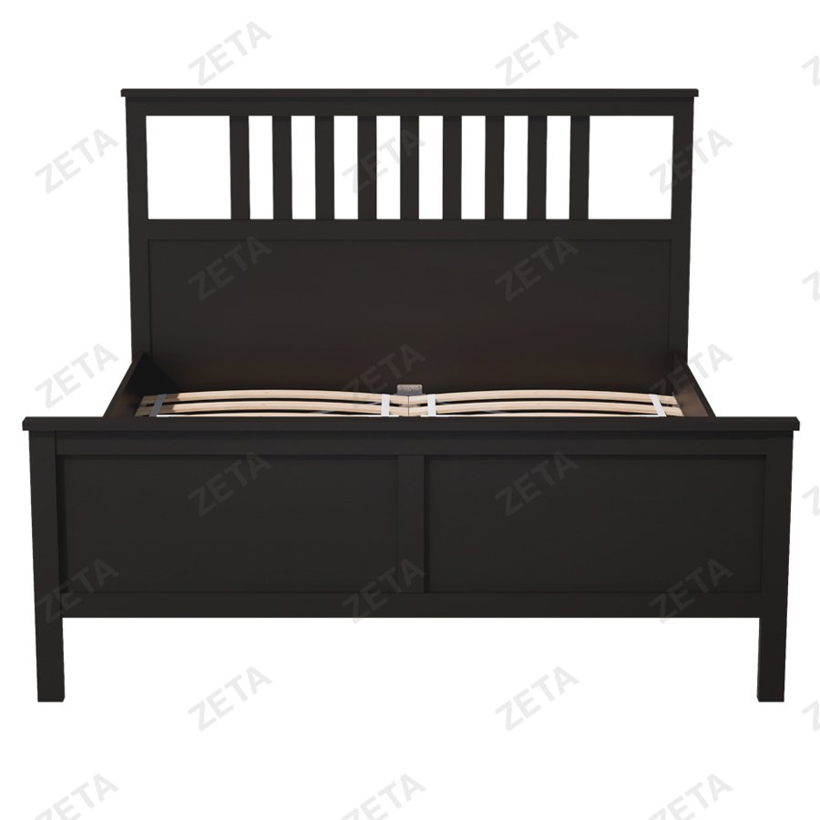 Кровать двойная "Кымор" (1600*2000 мм.) №5031320105 (чёрный) (Лузалес-РФ) - изображение 3