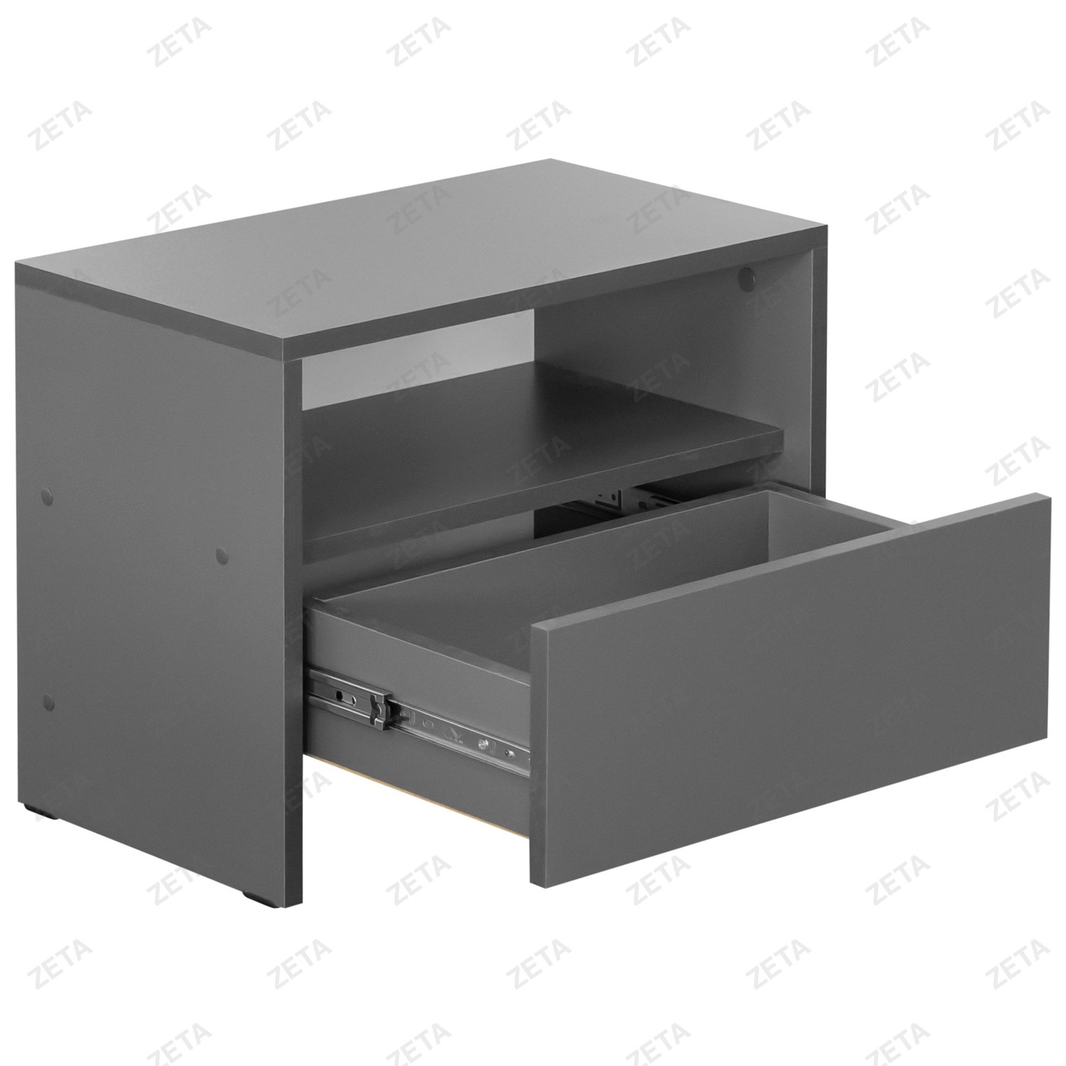 Тумба прикроватная МС "Камелия-1" №00-00114434 (графит серый) (РФ)