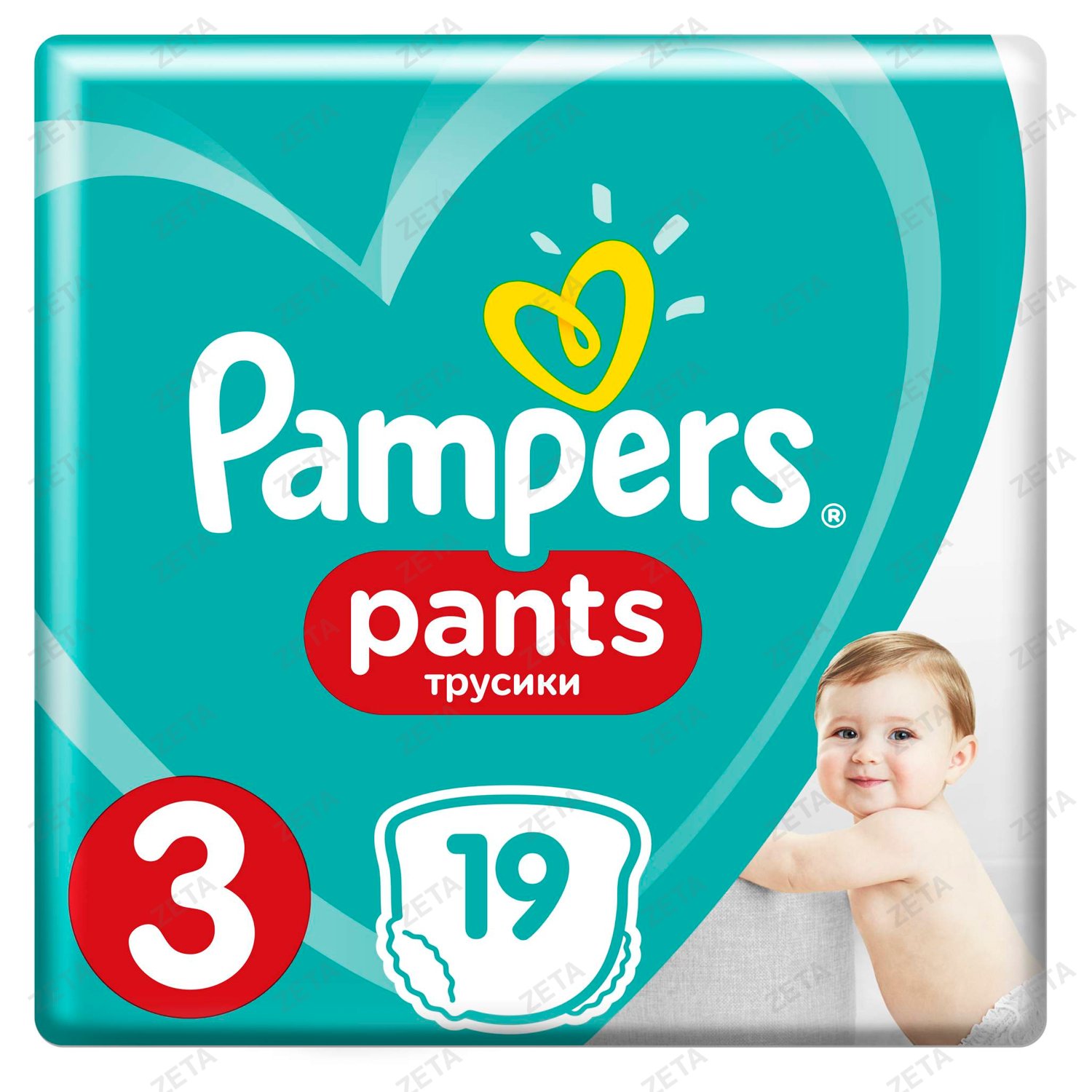 Подгузники-трусики Pampers Pants для мальчиков и девочек Midi (6-11кг) 19 шт.