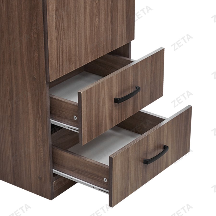 Шкаф для одежды Кул ШОК-1 (ясень шимо тёмный) (П-РФ)