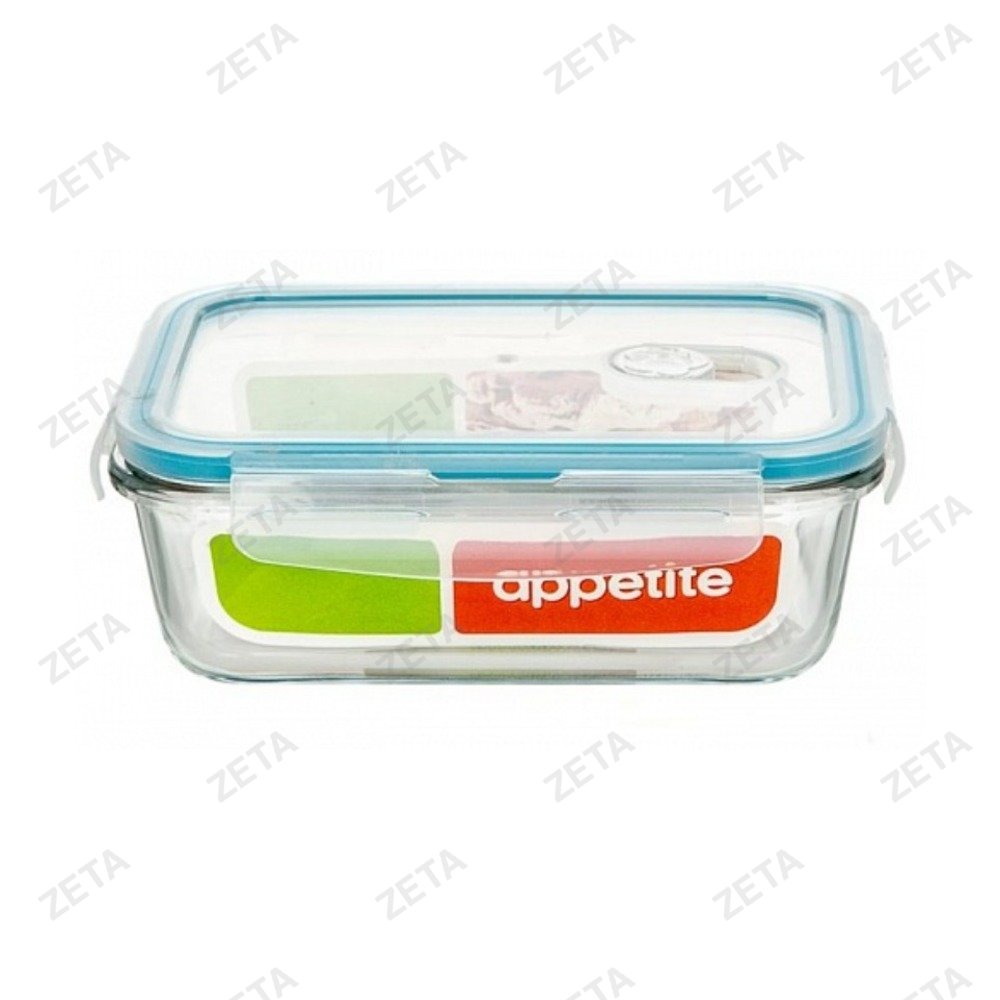Контейнер стеклянный прямоугольный "Appetite", 1,04 л. (Зеленый) - изображение 3
