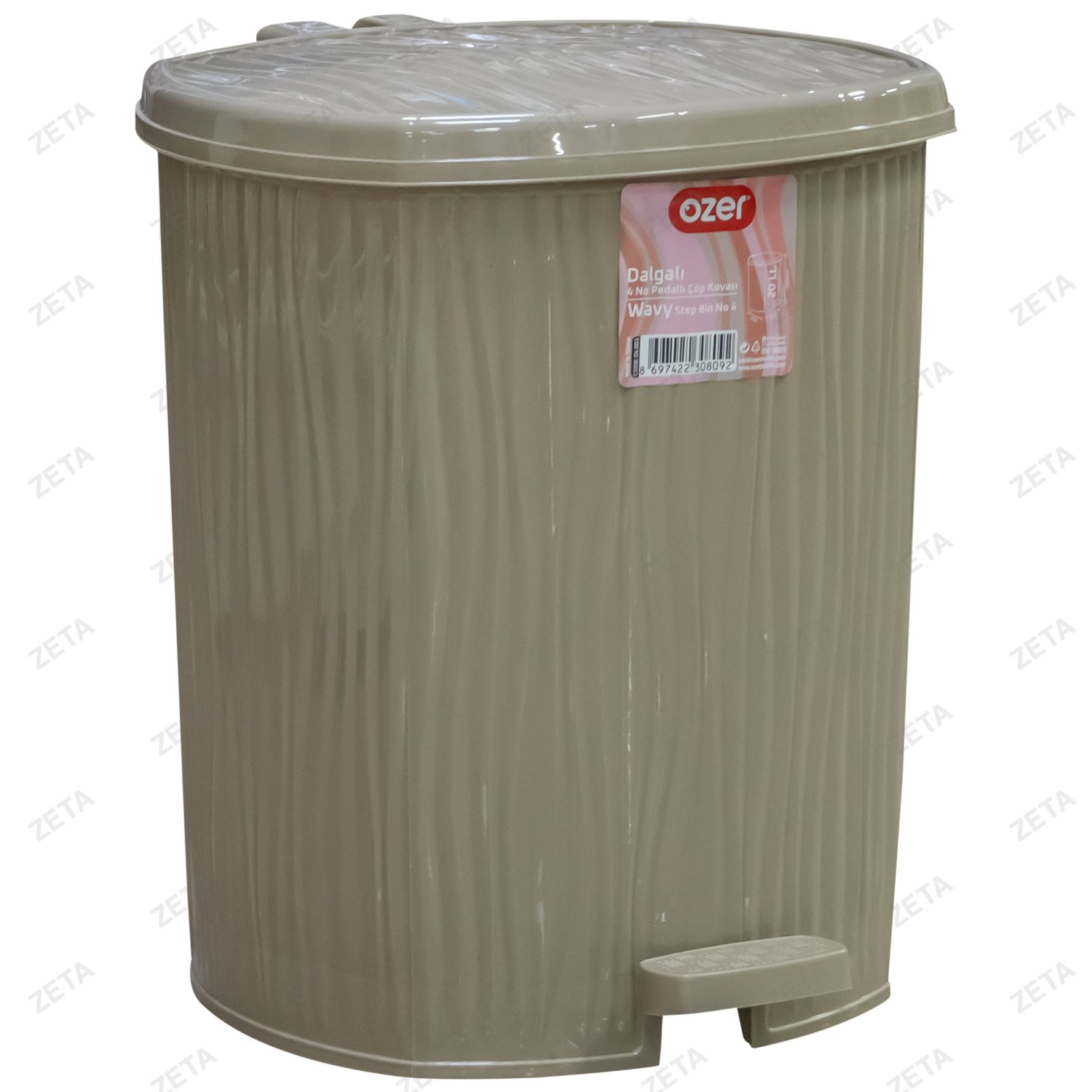 Ведро мусорное с педалью DL001 (Турция)