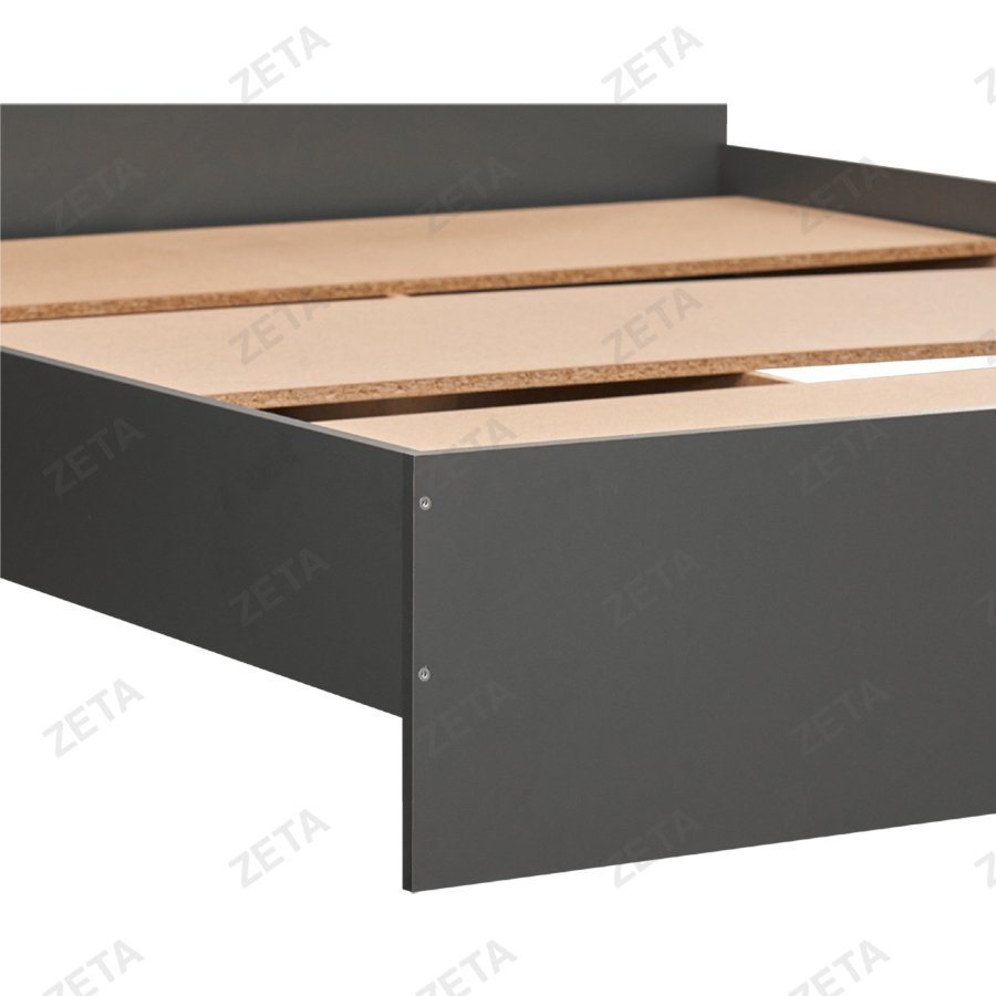 Кровать двойная МС "Денвер" №00-00111537 (серый) (РФ)