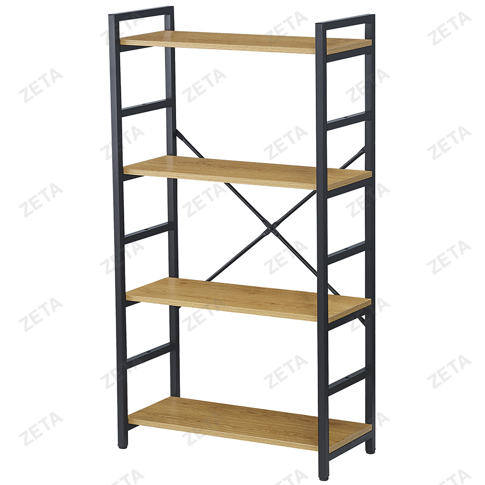 Стеллаж WB-25 (натуральный/черный) (ВИ)