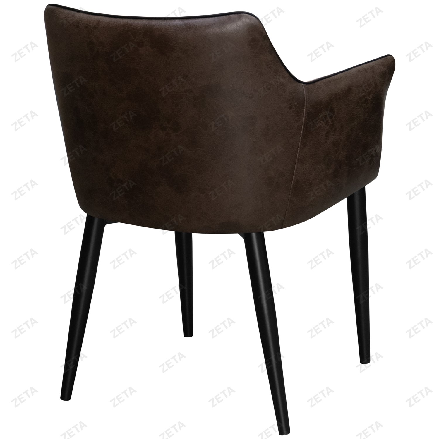 Стул DC-550 "Techno Fabric M69-1408" с черным кантом (темно-коричневый) (ВИ)