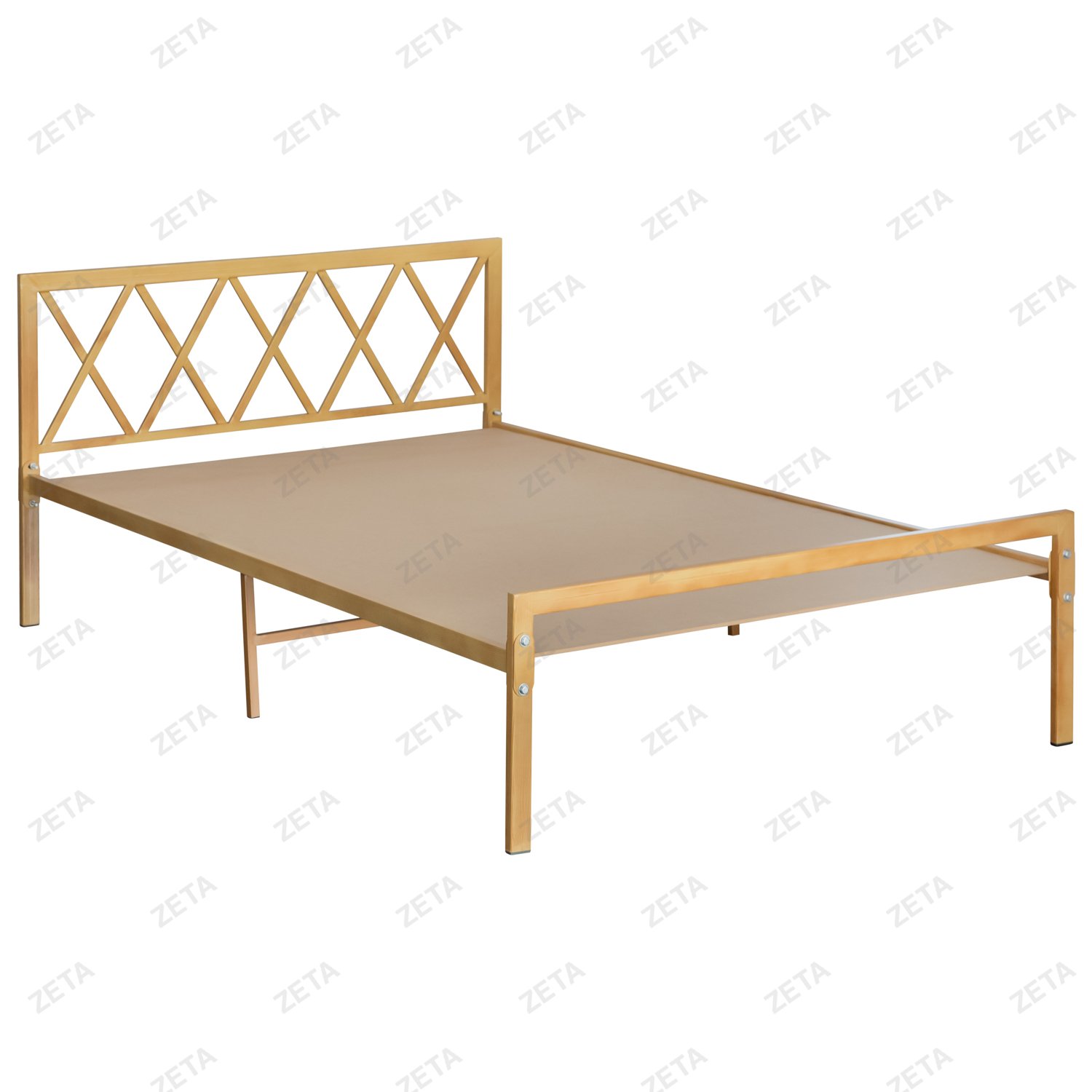 Кровать "Мари" №2 (с одной спинкой, без матраца) покраска под дерево