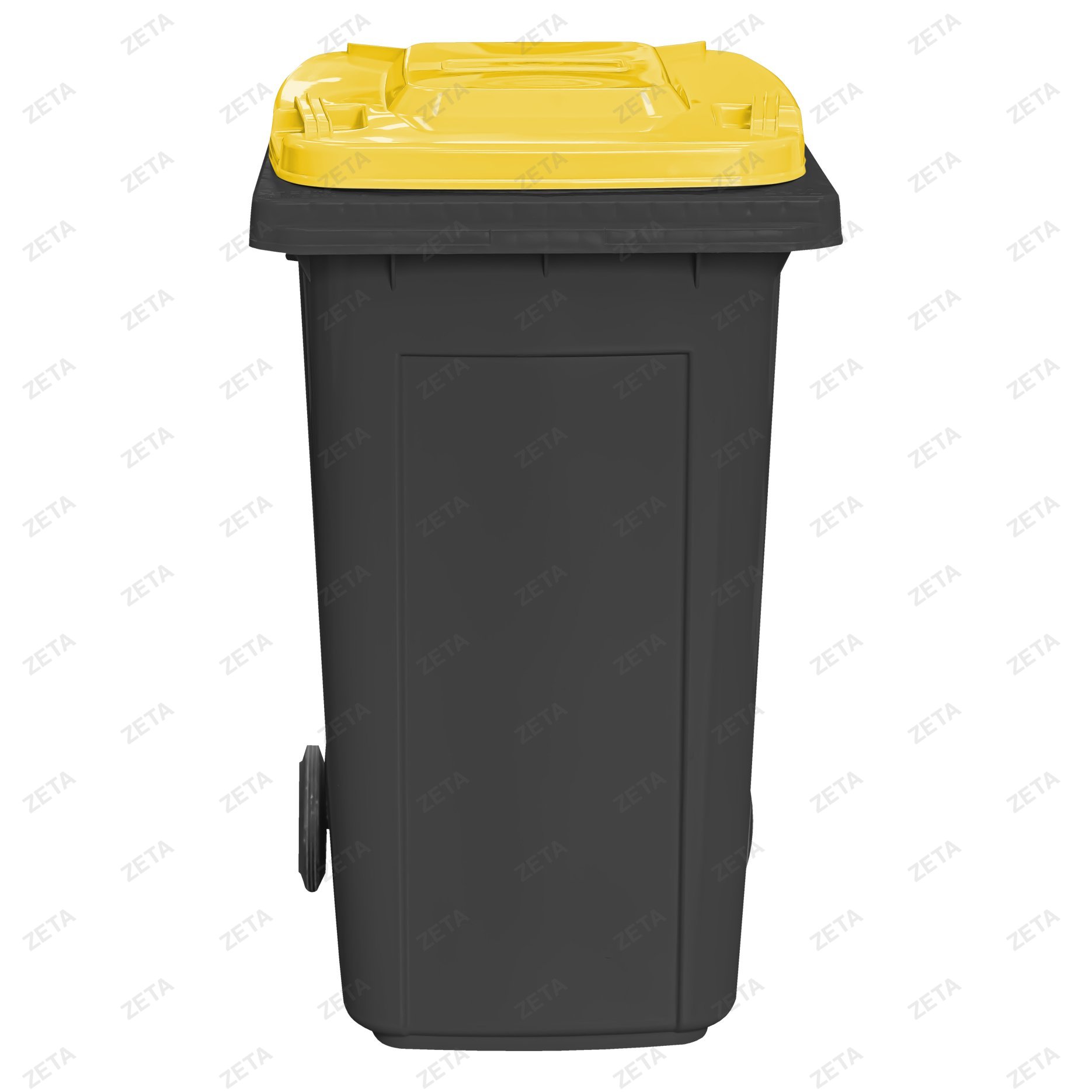 Бак мусорный 280 л. с крышкой, на колесах (комбинированный)