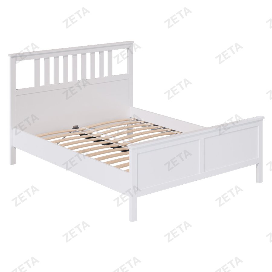 Кровать двойная "Кымор" (1600*2000 мм.) №5031320103 (белый) (Лузалес-РФ) - изображение 1