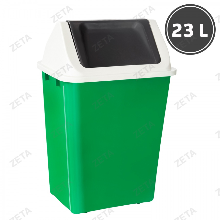 Ведро для мусора с клапаном, цветное (23 л.) - изображение 1