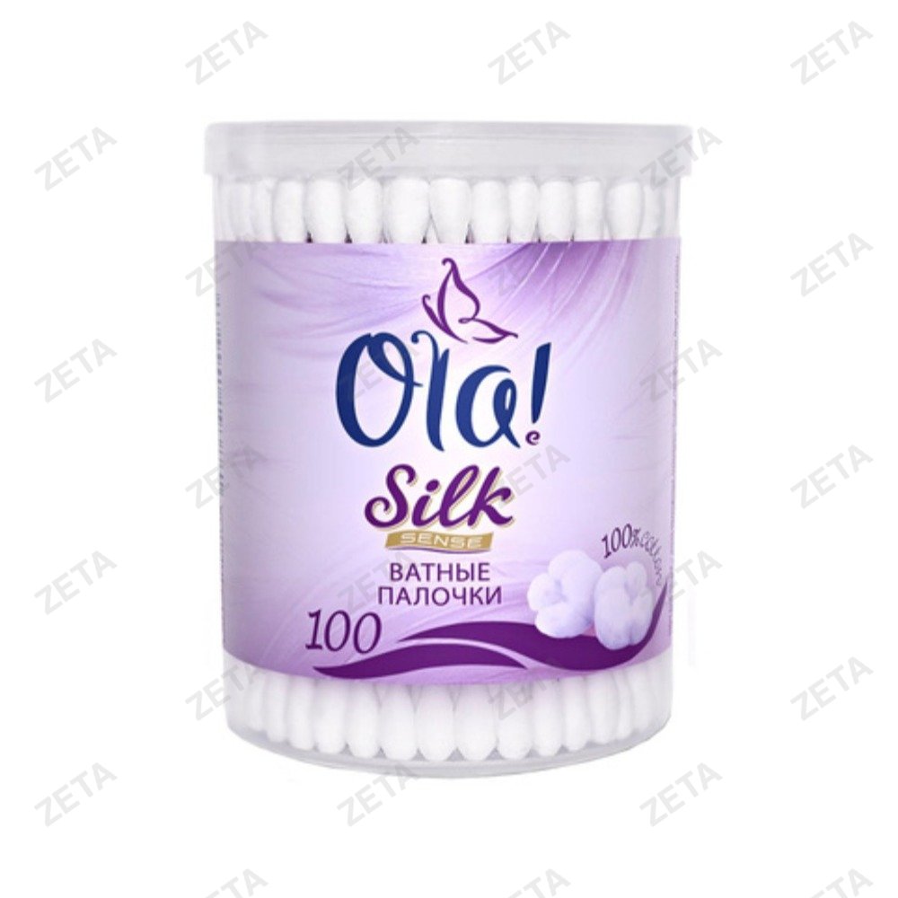 Ватные палочки "Ola! Silk Sense" в пластиковой банке 100 шт.