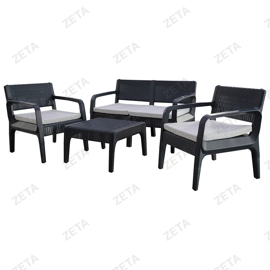 Комплект диваннный + кофейный столик (антрацит) (Besa-Турция) - изображение 1