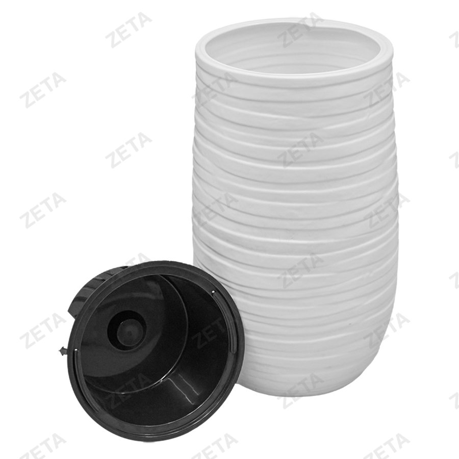 Кашпо для цветов "Лайн Б" белое