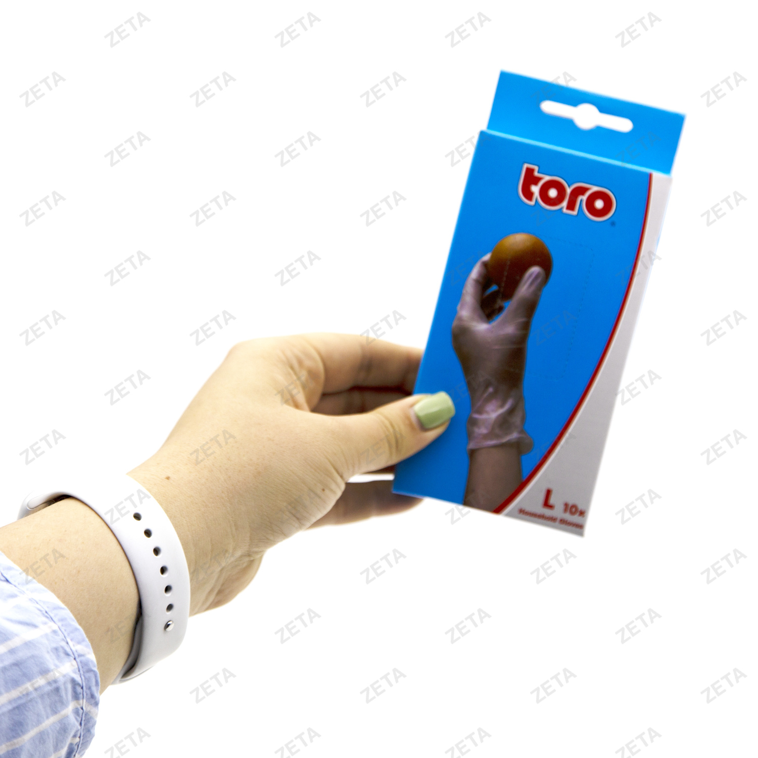 Перчатки виниловые "ТОРО" (размер L) 5 пар №600099 - изображение 2