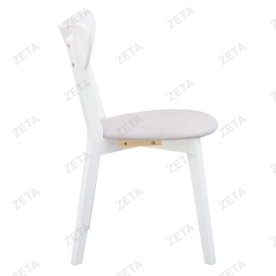 Комплект мебели: стол + 4 стула №RH7226T + №RH371C (белый / серебристый) (Малайзия) - изображение 6