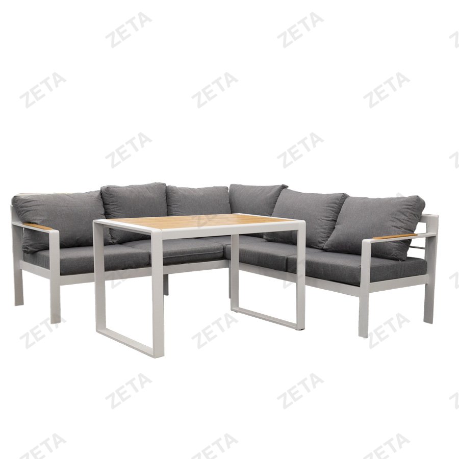 Комплект диванный + обеденный №RY8151S (серый) (ВИ)
