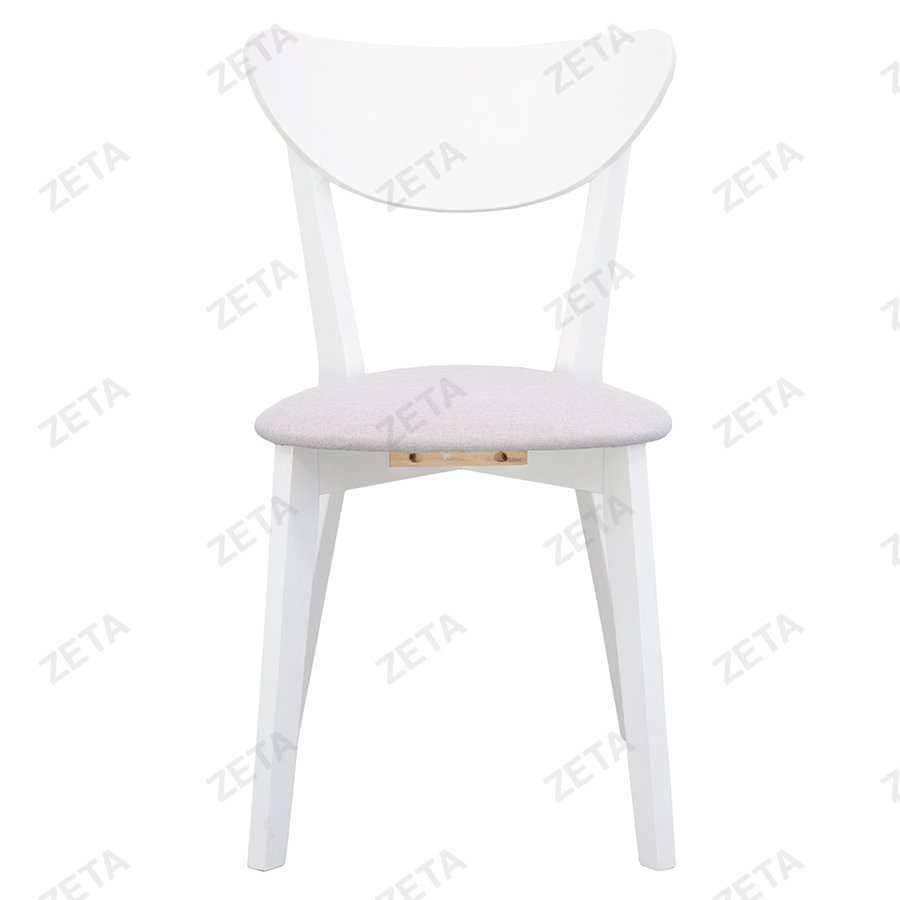 Комплект мебели: стол + 4 стула №RH7226T + №RH371C (белый / серебристый) (Малайзия) - изображение 5