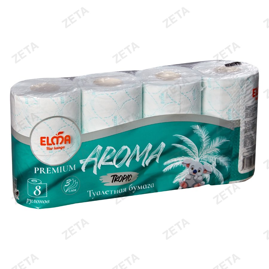 Туалетная бумага Aroma 3-х слойная, 8 шт. №113 Elma (Узб)