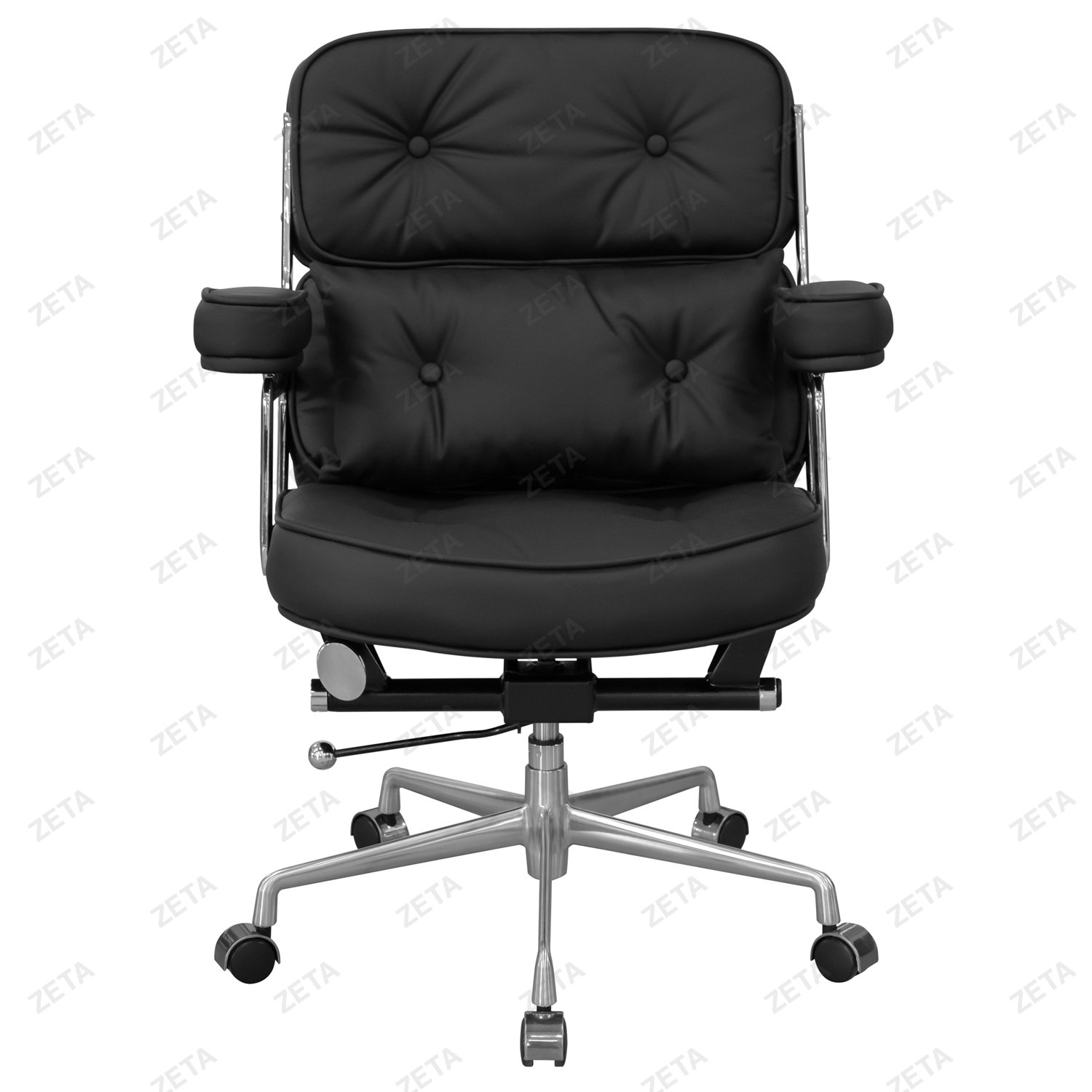 Кресло №656 (каркас и крестовина алюминий) чёрное (ВИ) - изображение 2