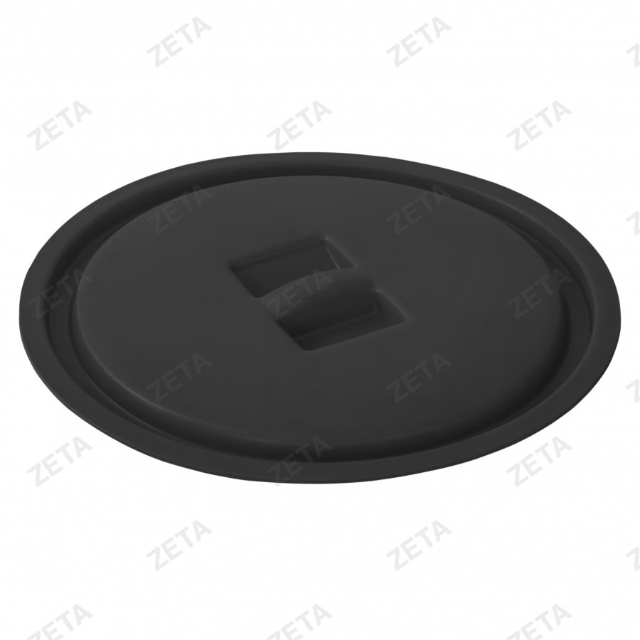 Крышка для пластикового ведра 14 л. D 310 мм (чёрная - непищевая) - изображение 1