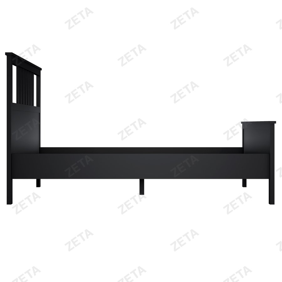 Кровать двойная "Кымор" (1400*2000 мм.) №5031320305 (чёрный) (Лузалес-РФ) - изображение 2