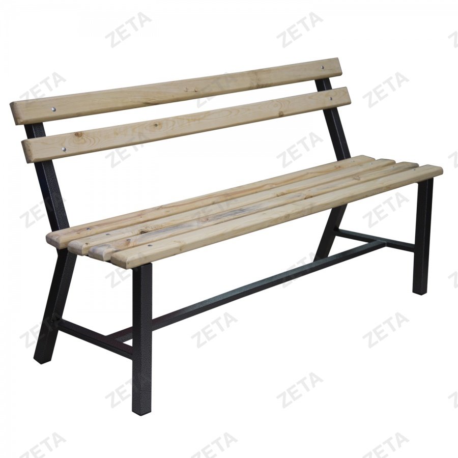 Скамья уличная, со спинкой (6 брусьев) 1500х420мм