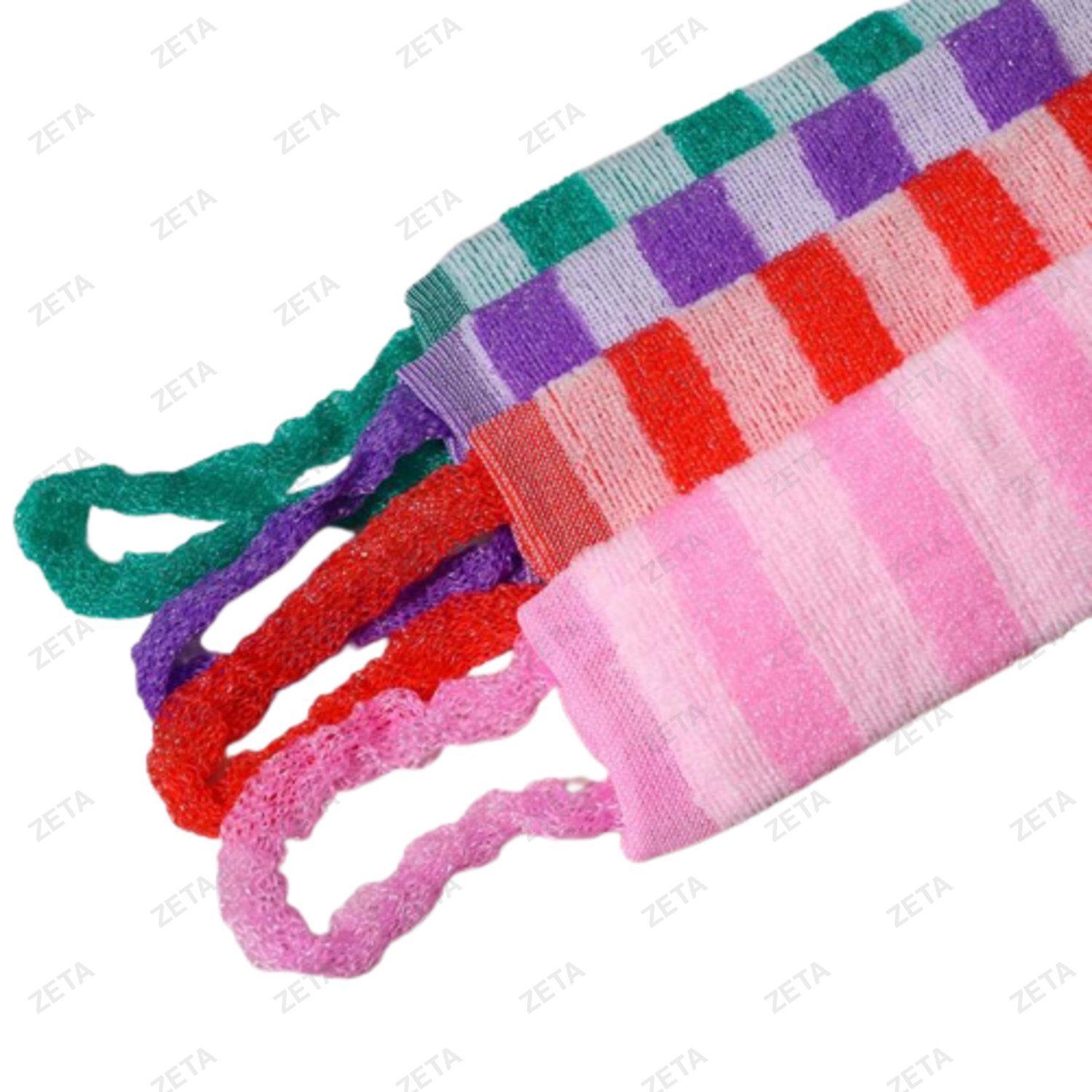 Мочалка мягкая 10 * 36 см. жёсткая широкая №2452382 (микс)