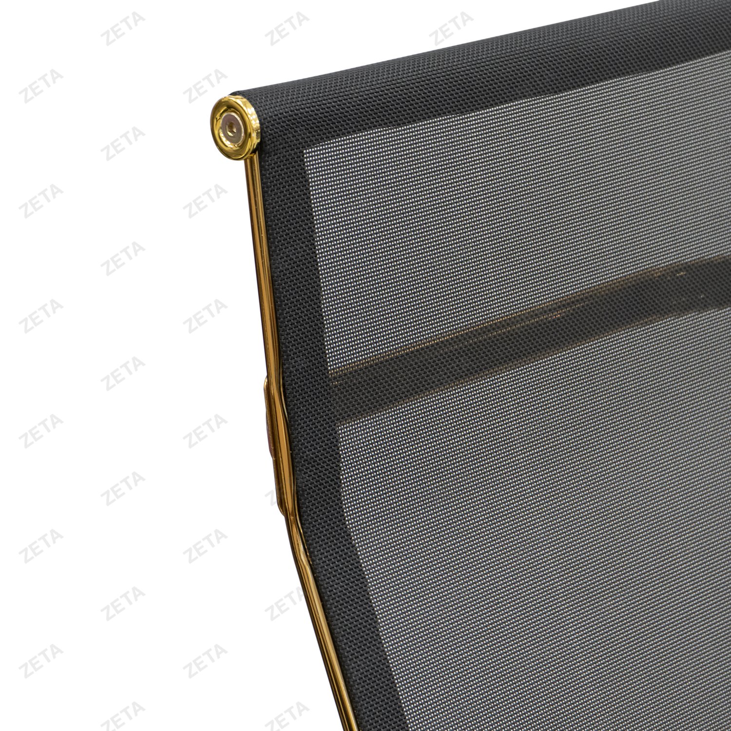 Кресло №572-H(G) золотой каркас (черный) (ВИ)