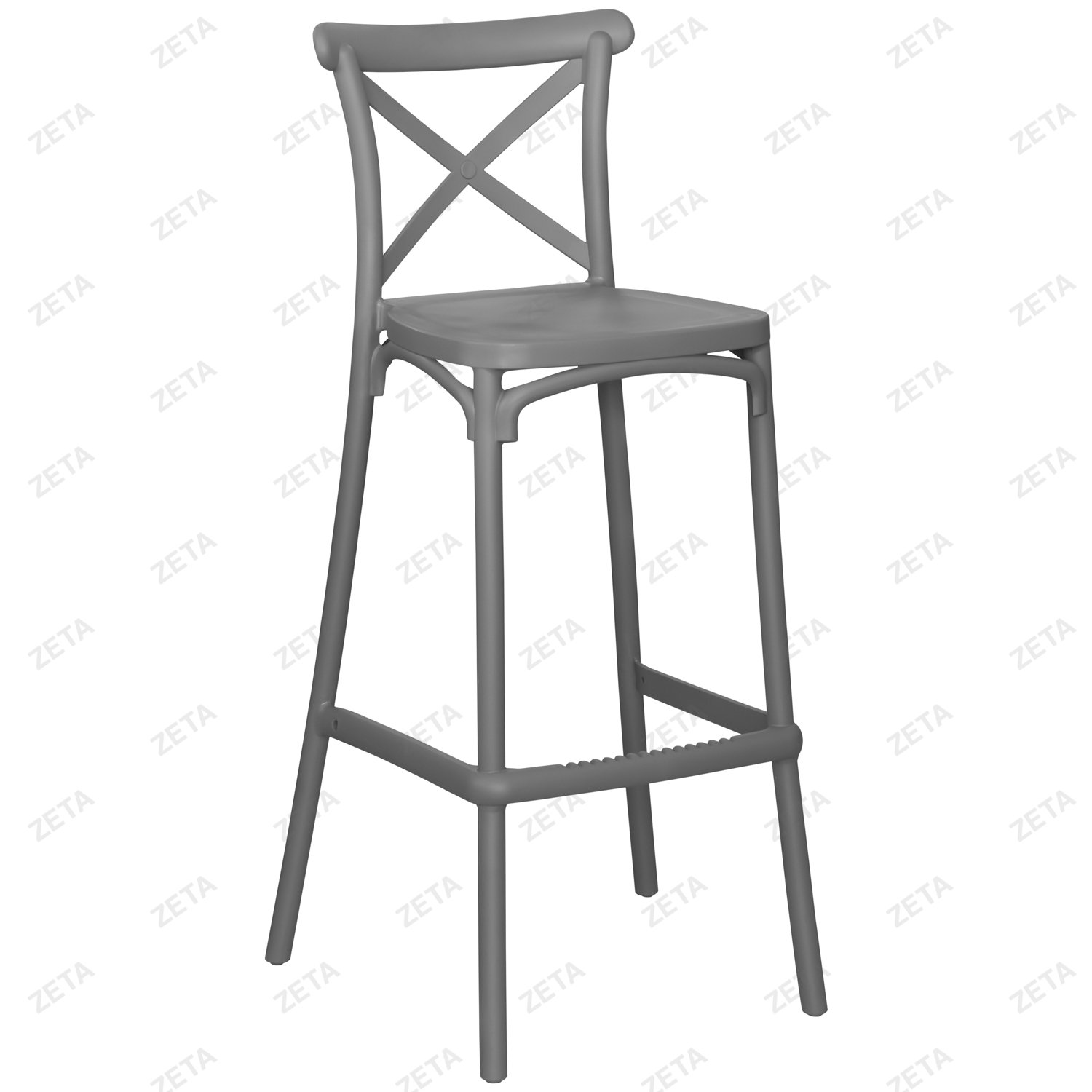 Стул барный JZC-557 (серый) (ВИ)