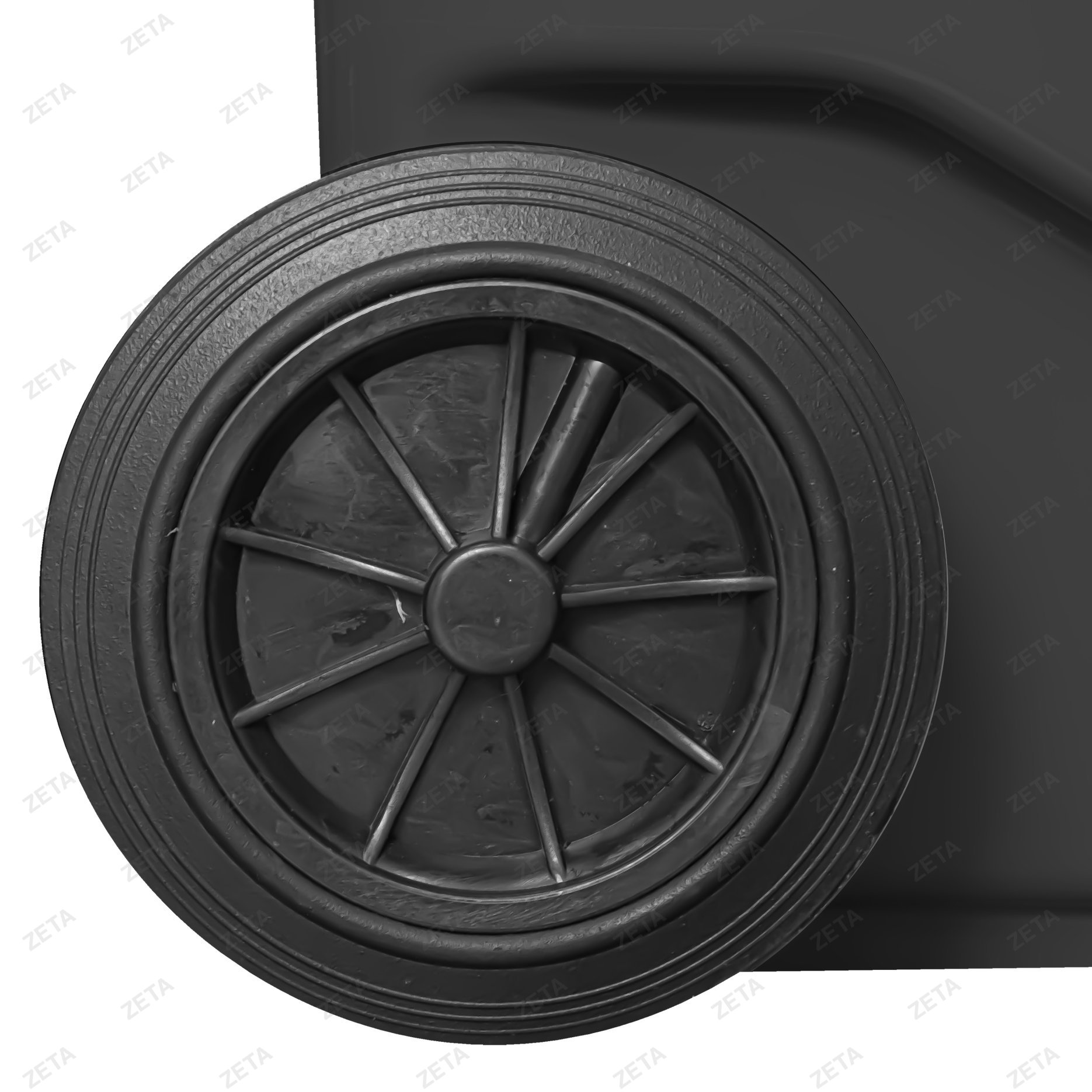 Бак мусорный 280 л. с крышкой, на колесах (комбинированный)