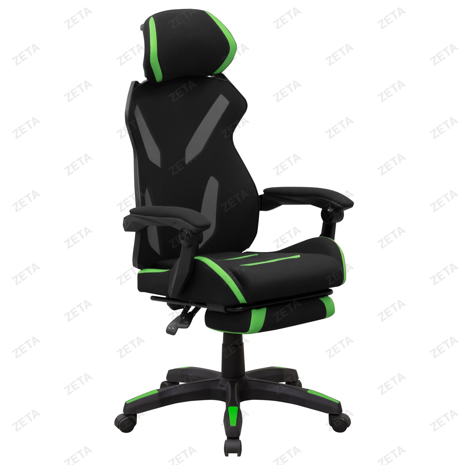 Кресло "НС-902" (чёрный и зелёный) (ВИ)