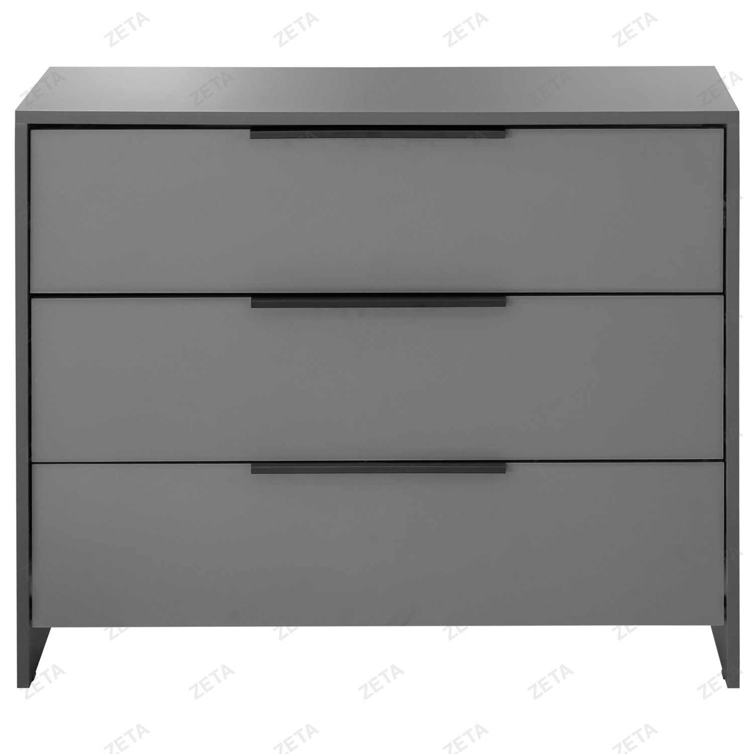 Комод МС "Камелия 1" 3 ящика №00-00114438 (графит серый) (РФ)