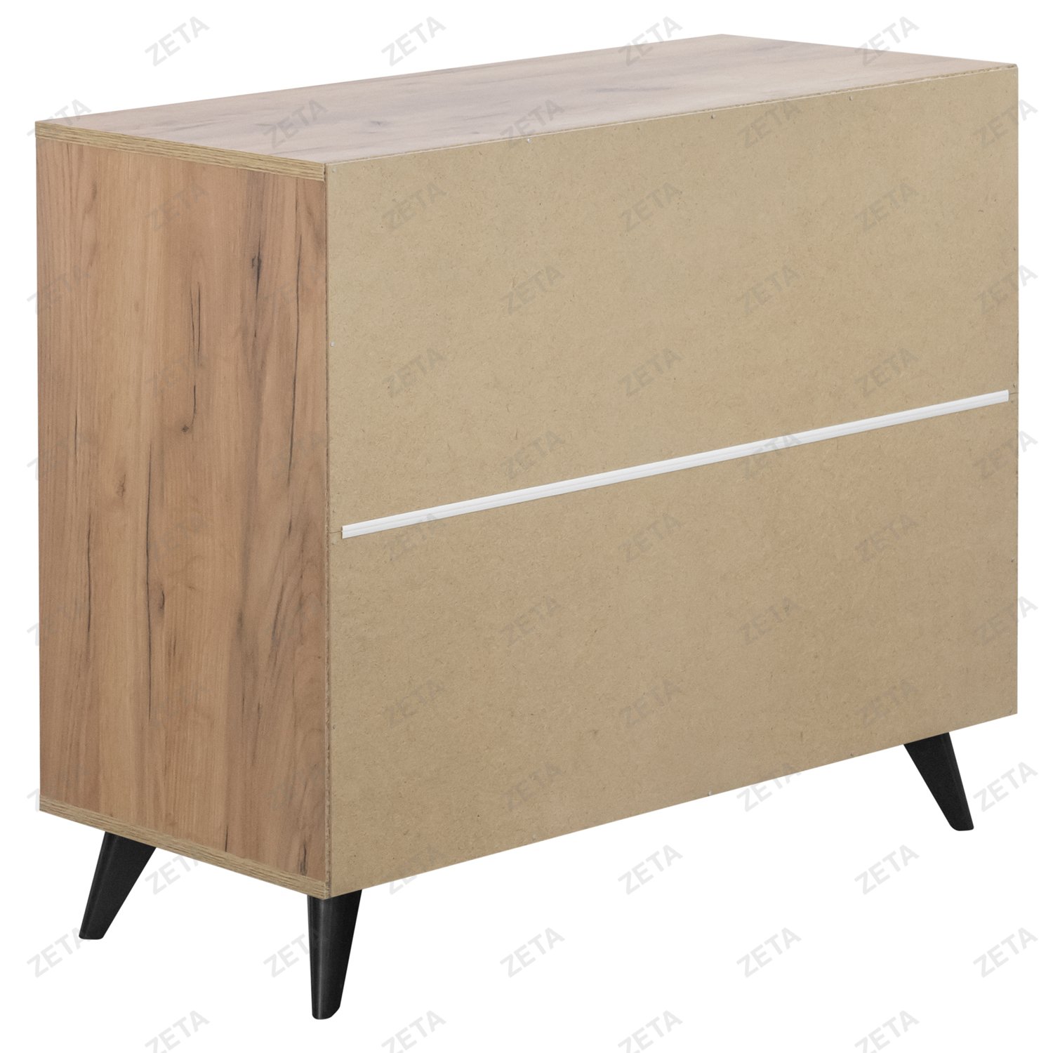 Комод МС "Милан" 3 ящика №00-00108389 (дуб золотой/белый матовый) (РФ)