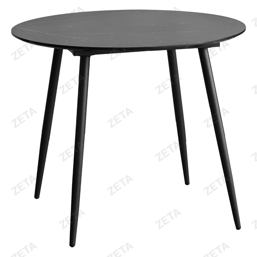 Стол круглый №PL1016 (чёрный) (ВИ)