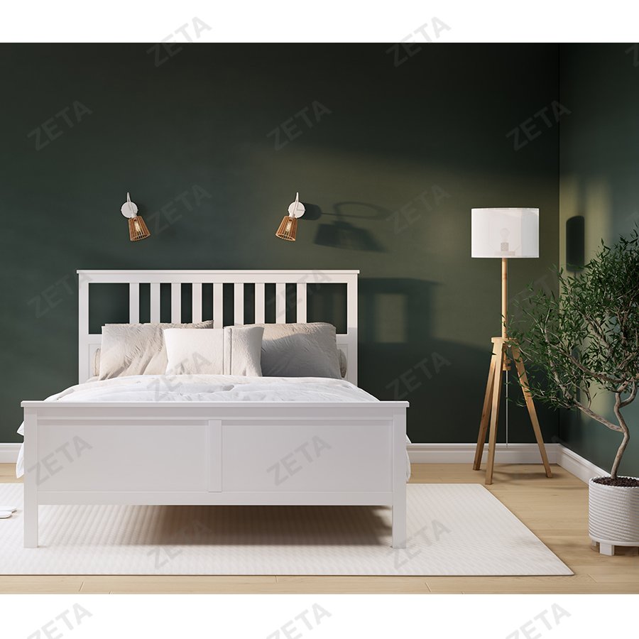 Кровать двойная "Кымор" (1600*2000 мм.) №5031320103 (белый) (Лузалес-РФ) - изображение 5
