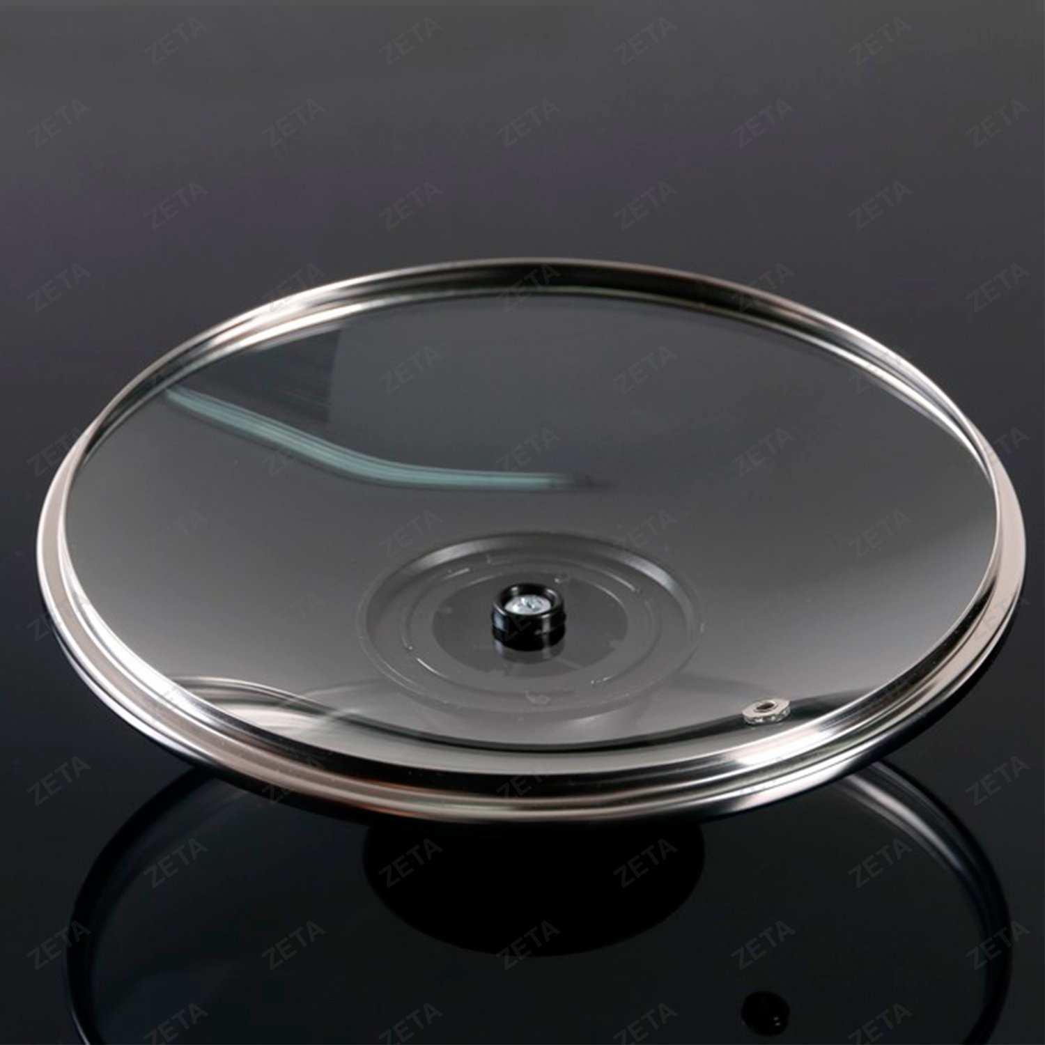 Крышка для сковороды и кастрюли стеклянная, d=20 см, с пластиковой ручкой - изображение 4
