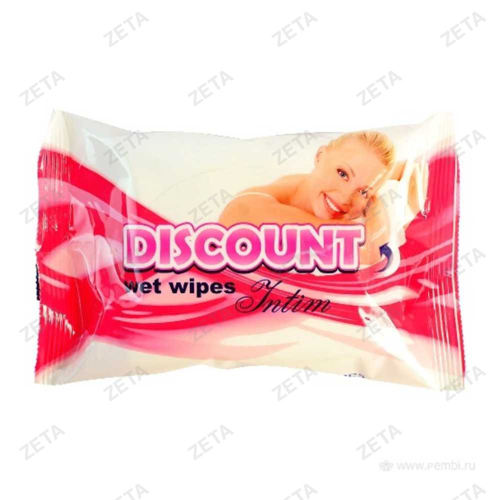 Салфетки влажные "Discount" для интимной гигиены 20 шт.