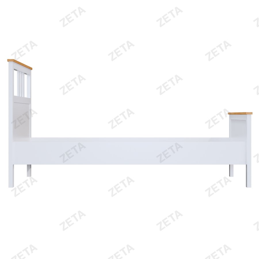 Кровать одинарная "Кымор" (900*2000 мм.) №5031310111 (белый/светло-коричневый) (Лузалес-РФ) - изображение 2