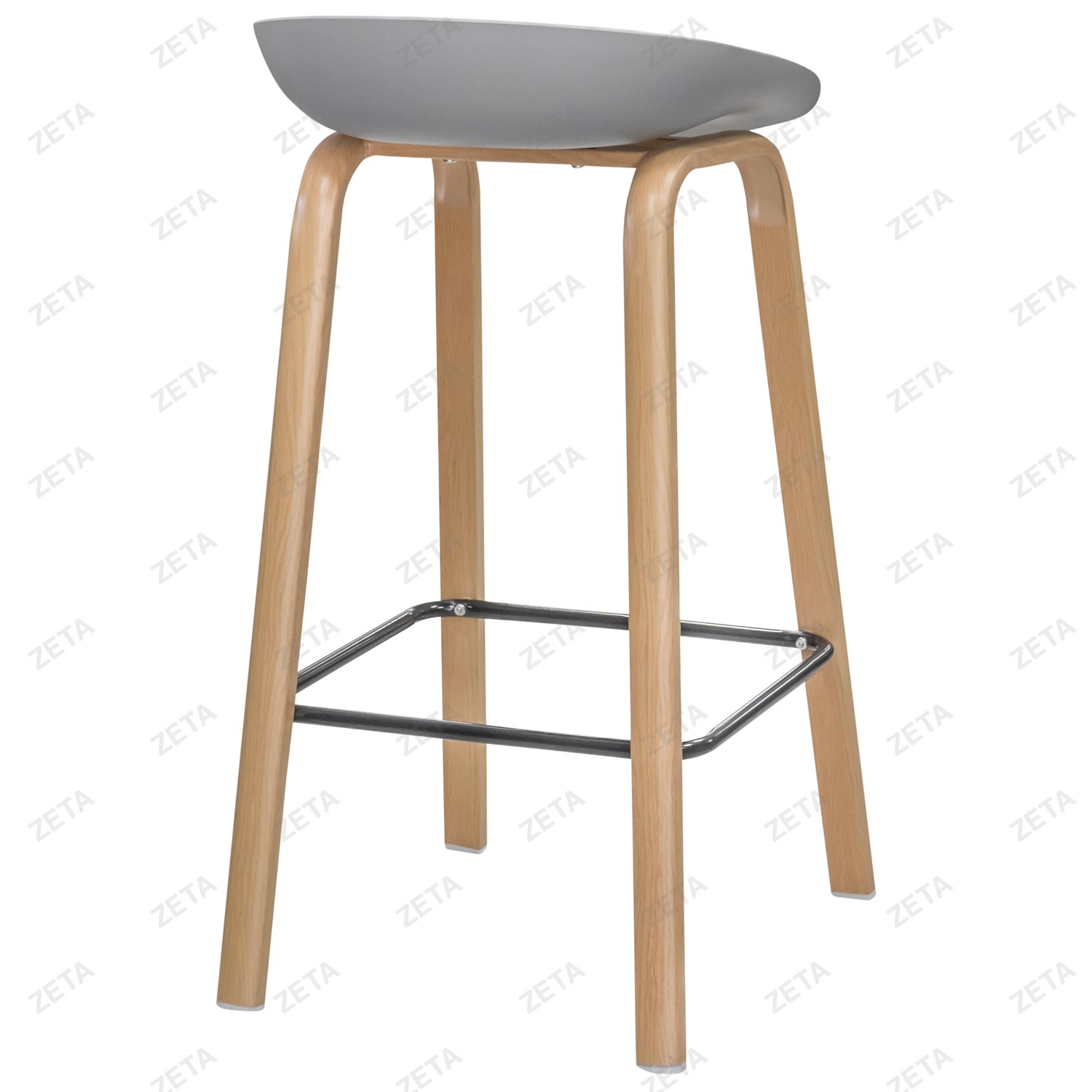 Стул барный №C48 (серый) (ВИ)